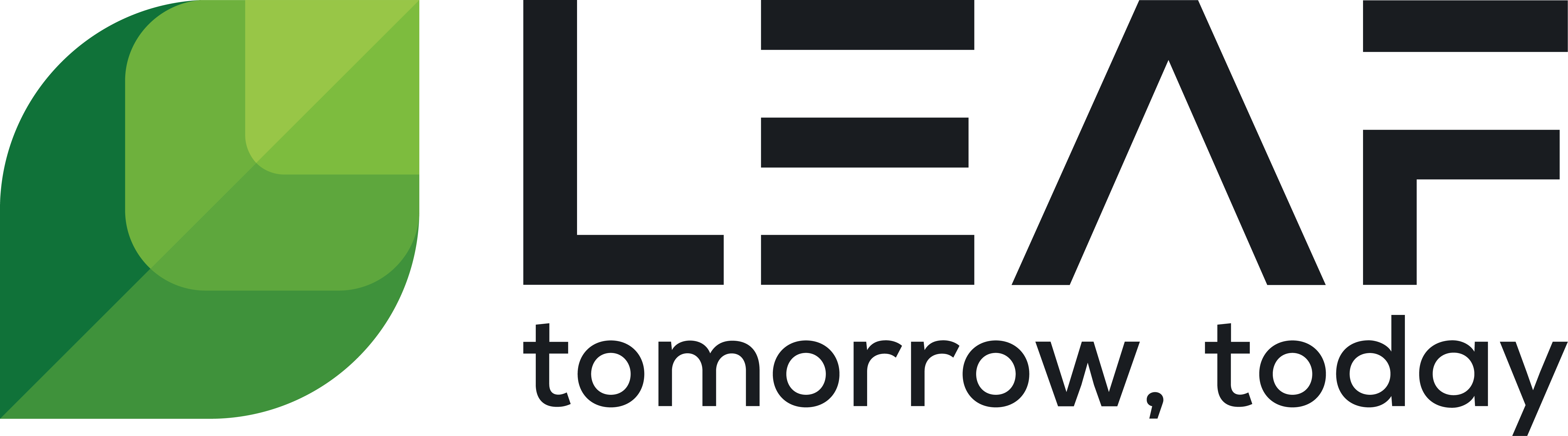 LEAF - AI Automation for Business Growth, company logo in dark text